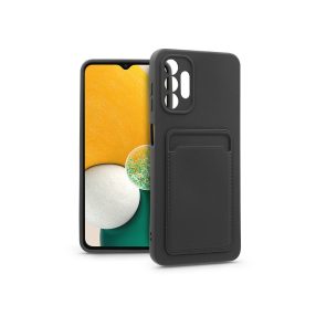   Haffner Card Case kártyatartós szilikon tok - Samsung A136U Galaxy A13 5G/Galaxy A04s - fekete