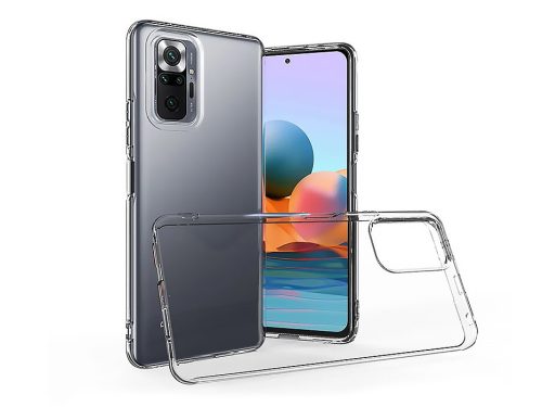 Haffner Clear Case szilikon tok - Xiaomi Redmi Note 10 Pro/10 Pro Max - átlátszó