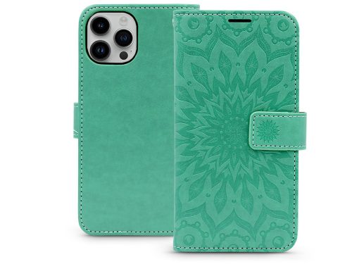 Haffner Mezzo Book Flip oldalra nyíló tok - Apple iPhone 15 - zöld