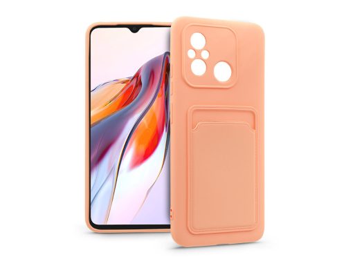 Haffner Card Case kártyatartós szilikon tok - Xiaomi Redmi 12C - pink