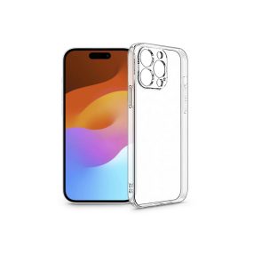   Haffner Clear Case szilikon tok - Apple iPhone 15 Pro Max - átlátszó