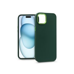 Haffner Frame szilikon tok - Apple iPhone 15 Plus - zöld