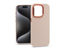 Apple iPhone 15 Pro szilikon hátlap - Frame - rózsaszín