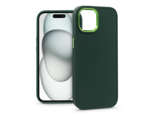 Haffner Frame szilikon tok - Apple iPhone 15 - zöld