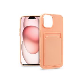   Haffner Card Case kártyatartós szilikon tok - Apple iPhone 15 Plus - pink