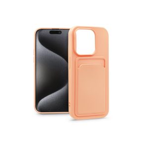   Haffner Card Case kártyatartós szilikon tok - Apple iPhone 15 Pro Max - pink