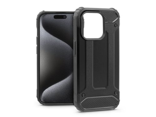 Haffner Armor ütésálló tok - Apple iPhone 15 Pro - fekete