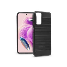 Haffner Carbon szilikon tok - Xiaomi Redmi Note 12S - fekete