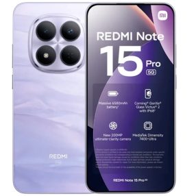   Xiaomi Redmi Note 15 Pro 5G Dual 12GB RAM 512GB Mist Purple (Töltős változat) 