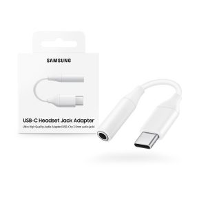   Samsung EE-UC10JUWEGUS gyári Type-C/3,5mm jack átalakító adapter - fehér