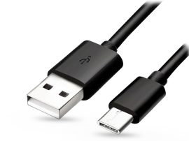 Samsung gyári USB - USB Type-C adat- és töltőkábel 1 m-es vezetékkel - EP-DG970BBE Type-C - black (ECO csomagolás)