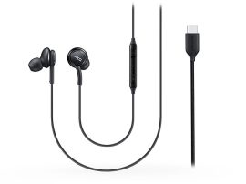 Samsung gyári sztereó felvevős fülhallgató - EO-IC100BBE tuned by AKG - Type-C  csatlakozó - fekete (ECO csomagolás)