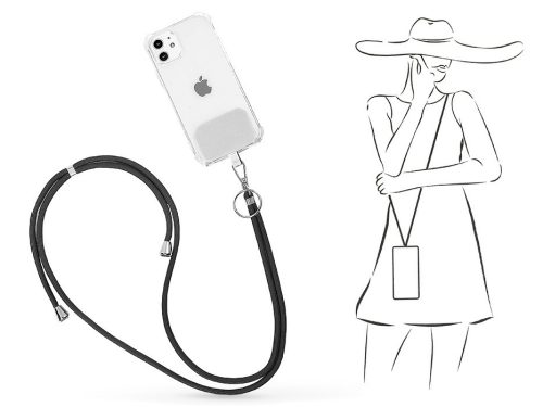 Setty ST1-1 univerzális telefontartó nyakpánt - fekete