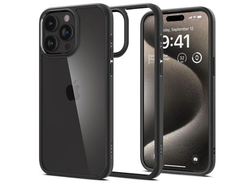 Spigen Ultra Hybrid ütésálló tok - Apple iPhone 15 Pro Max - fekete/átlátszó