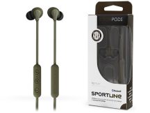   Boompods Sport Bluetooth sztereó fülhallgató - Boompods Sportline Sport WirelessEarphone - katonai zöld