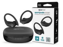   Boompods TWS Bluetooth sztereó headset v5.0 + töltőtok - Boompods Sportpods Ocean TWS with Charging Case - fekete
