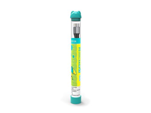 Devia Gracious Series Tube PD 27W Type-C/Lightning adat-és töltőkábel 1m - fekete