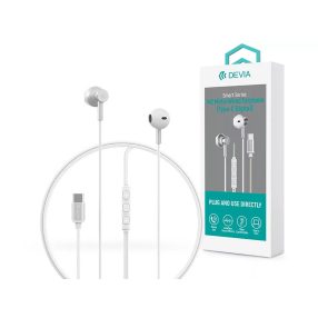   Devia Smart Series M2 Metal In-Ear sztereó fülhallgató - Type-C - ezüst