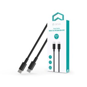   Devia Smart Series 100W Type-C/Type-C adat- és töltőkábel 1,5m - fekete