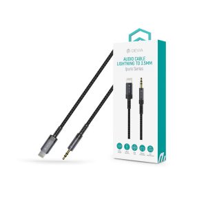   Devia iPure Series Lightning/AUX 3,5 mm audió adapter - fekete