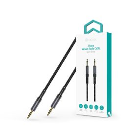   Devia iPure Series Woven AUX 3,5/3,5mm jack audio kábel 1m - fekete