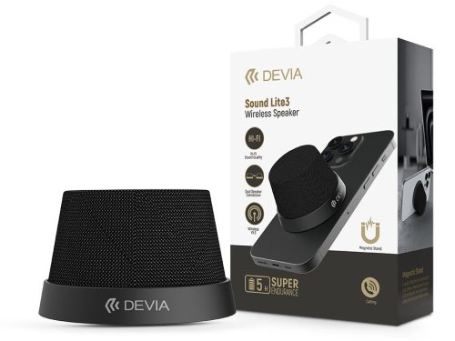 Devia Sound Lite3 vezeték nélküli mágneses bluetooth hangszóró - fekete