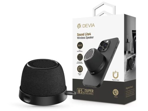 Devia Sound Lite4 vezeték nélküli mágneses bluetooth hangszóró - fekete