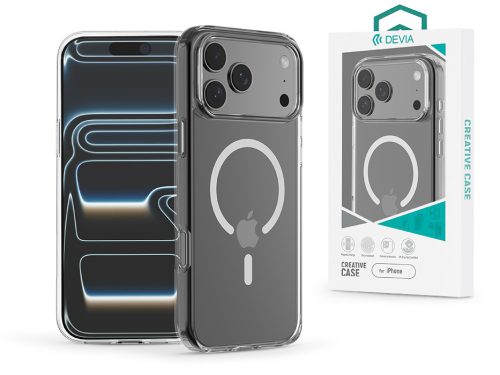 Devia Pure Clear Magnetic ütésálló tok - Apple iPhone 17 Pro Max - átlátszó