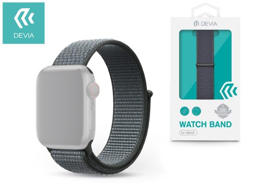 Devia Deluxe Series Sport3 Apple Watch szövet sport szíj - 38/40/41mm - viharszürke
