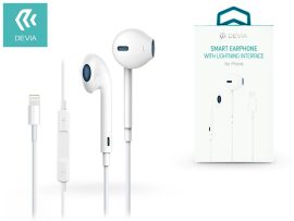 Devia sztereó felvevős fülhallgató - Lightning and Bluetooth - Devia Smart      Earpods for iPhone - fehér