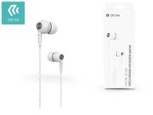   Devia univerzális sztereó felvevős fülhallgató - 3,5 mm jack - Devia Kintone In-Ear Wired Earphones - white