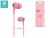 Devia Kintone In-Ear sztereó fülhallgató - 3,5mm jack - pink