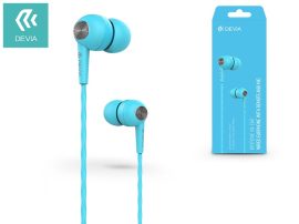 Devia univerzális sztereó felvevős fülhallgató - 3,5 mm jack - Devia Kintone    In-Ear Wired Earphones - kék