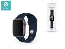   Apple Watch lyukacsos sport szíj - Devia Deluxe Series Sport Band - 38/40/41 mm - sötétkék