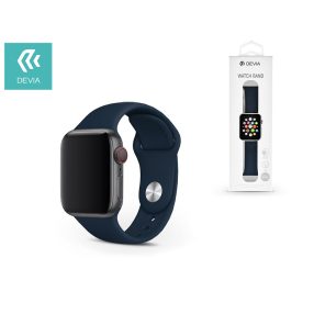   Devia Deluxe Series Sport Apple Watch lyukacsos sport szíj - 38/40/41mm - sötétkék