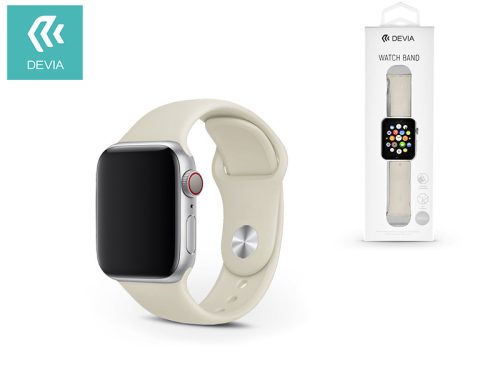Devia Deluxe Series Sport Apple Watch lyukacsos sport szíj - 42/44/45/49mm - homok