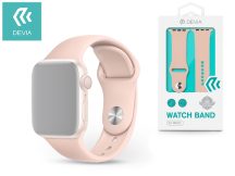   Apple Watch lyukacsos sport szíj - Devia Deluxe Series Sport Band - 42/44/45/49 mm - pink sand