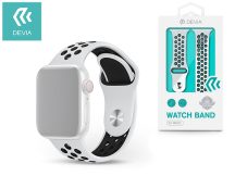   Apple Watch lyukacsos sport szíj - Devia Deluxe Series Sport2 Band - 38/40/41 mm- fehér/fekete