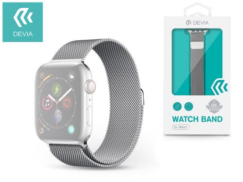 Devia Elegant Series Milanese Loop Apple Watch fém szíj - 38/40/41mm - ezüst