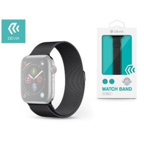   Devia Elegant Series Milanese Loop Apple Watch fém szíj - 38/40/41mm - fekete