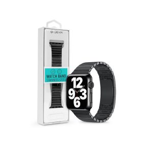   Devia Elegant Series Link Bracelet Apple Watch fém szíj - 42/44/45/49mm - fekete