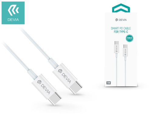 Devia Smart 60W PD Type-C/Type-C adat- és töltőkábel 1,2m - fehér