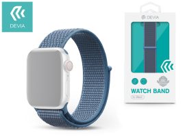 Apple Watch lyukacsos sport szíj - Devia Deluxe Series Sport3 Band - 42/44 mm - cod blue