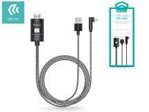   Apple iPhone Lightning + USB + HDMI kábel 2 m-es vezetékkel - Devia Storm SeriesHDMI Cable - fekete