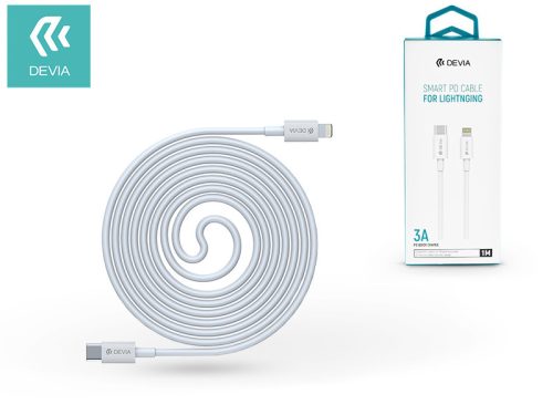 Devia Smart Series 20W PD Lightning/Type-C adat-és töltőkábel 1m - fehér