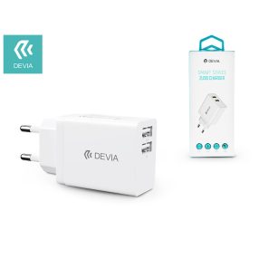   Devia Smart Series 2 12W 2xUSB hálózati töltő adapter - fehér