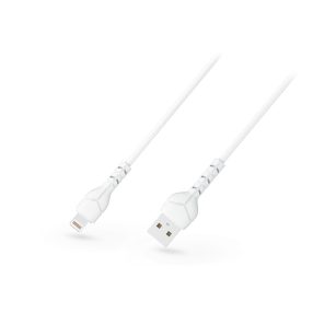  Devia Kintone Cable V2 Series 10W USB/Lightning adat-és töltőkábel 1m - fehér-ECO