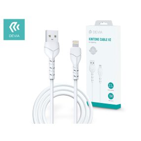   Devia Kintone Cable V2 Series 10W USB/Lightning adat-és töltőkábel 1m - fehér