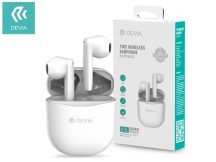   Devia TWS Bluetooth sztereó headset v5.0 + töltőtok - Devia Joy A10 Series True Wireless Earphones with Charging Case - fehér