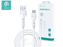   Devia USB - USB Type-C adat- és töltőkábel 1 m-es vezetékkel - Devia Kintone    Cable V2 Series for Type-C - 5V/2.1A - fehér